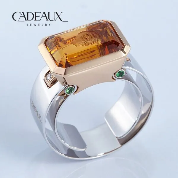CADEAUX JEWELRY | Ring SENSE Lion Head | © Cadeaux Jewelry Modular Concept